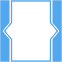 Blue And White Frame Basic Shape png