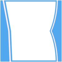 Blue And White Frame Basic Shape png