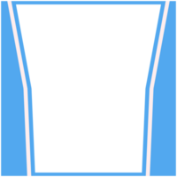 Blau und Weiß Rahmen Basic gestalten png