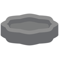 Clean cigarette ash disposal ashtray png