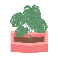 Green Plant In A Vase Pot png