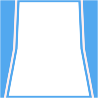 Blau und Weiß Rahmen Basic gestalten png