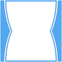 Blau und Weiß Rahmen Basic gestalten png