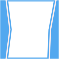 Blau und Weiß Rahmen Basic gestalten png