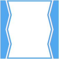 Blau und Weiß Rahmen Basic gestalten png