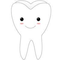 cute tooth isolated png