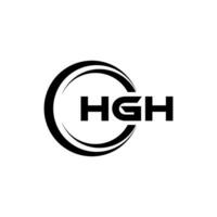 hgh letra logo diseño, inspiración para un único identidad. moderno elegancia y creativo diseño. filigrana tu éxito con el sorprendentes esta logo. vector