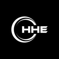 HHE Logo Design, Inspiration for a Unique Identity. Modern Elegance and Creative Design. Watermark Your Success with the Striking this Logo. vector