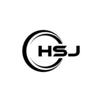 HSJ Letter Logo Design, Inspiration for a Unique Identity. Modern Elegance and Creative Design. Watermark Your Success with the Striking this Logo. vector