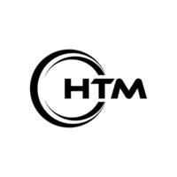 htm logo diseño, inspiración para un único identidad. moderno elegancia y creativo diseño. filigrana tu éxito con el sorprendentes esta logo. vector