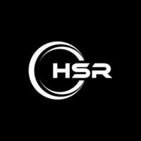 HSR Letter Logo Design, Inspiration for a Unique Identity. Modern Elegance and Creative Design. Watermark Your Success with the Striking this Logo. vector