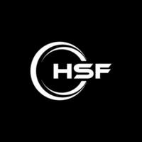 HSF Letter Logo Design, Inspiration for a Unique Identity. Modern Elegance and Creative Design. Watermark Your Success with the Striking this Logo. vector