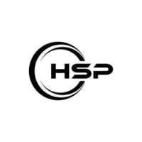 HSP Letter Logo Design, Inspiration for a Unique Identity. Modern Elegance and Creative Design. Watermark Your Success with the Striking this Logo. vector