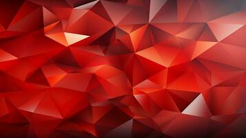 Background red polygon ai photo