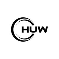 HUW Letter Logo Design, Inspiration for a Unique Identity. Modern Elegance and Creative Design. Watermark Your Success with the Striking this Logo. vector