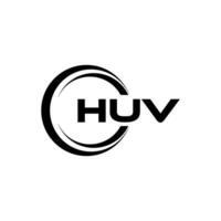 huv letra logo diseño, inspiración para un único identidad. moderno elegancia y creativo diseño. filigrana tu éxito con el sorprendentes esta logo. vector