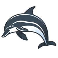 cartoon  dolphin ai generative png