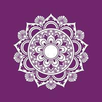 mandala with flower for Henna, Mehndi, tattoo, decoration. Decorative ornament in ethnic oriental style. Hand drawn background. Islam, Arabic, Indian. vector