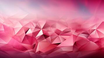 Background pink polygon ai photo