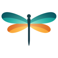 cartone animato libellula ai generativo png