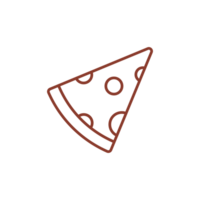 Slice of pepperoni pizza icon png