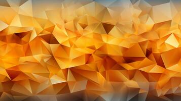 Background yellow polygon ai photo