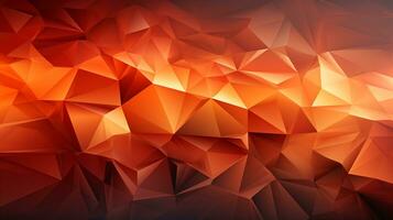Background orange polygon ai photo