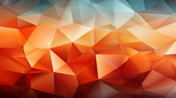 Background orange polygon ai photo