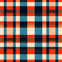 plaid checked pattern seamless fabric textured background modern design vector illustration