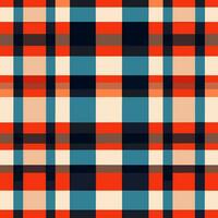 plaid checked pattern seamless fabric textured background modern design vector illustration