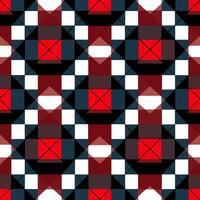 plaid checked pattern seamless fabric textured background modern design vector illustration