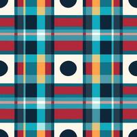 plaid checked pattern seamless fabric textured background modern design vector illustration