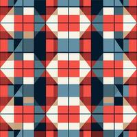 plaid checked pattern seamless fabric textured background modern design vector illustration