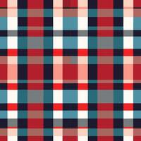 plaid checked pattern seamless fabric textured background modern design vector illustration