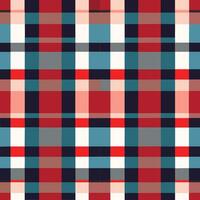 plaid checked pattern seamless fabric textured background modern design vector illustration