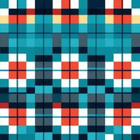 plaid checked pattern seamless fabric textured background modern design vector illustration