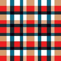 plaid checked pattern seamless fabric textured background modern design vector illustration
