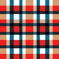 plaid checked pattern seamless fabric textured background modern design vector illustration