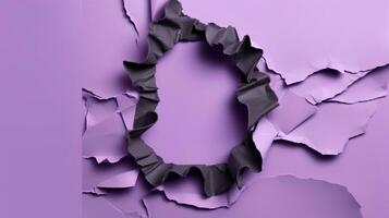 ai generativo púrpura estropeado papel textura foto