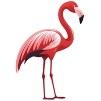 desenho animado flamingo ai generativo png