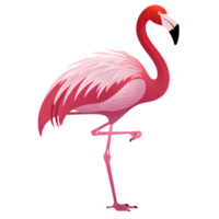 desenho animado flamingo ai generativo png