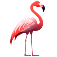 desenho animado flamingo ai generativo png