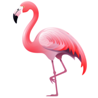 tecknad serie flamingo ai generativ png