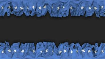 Somalia Flag Hanging Banner Seamless Looping with Bump and Plain Texture, 3D Rendering, Luma Matte video