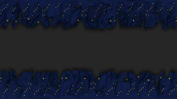 State of Alaska Flag Hanging Banner Seamless Looping with Bump and Plain Texture, 3D Rendering, Luma Matte video