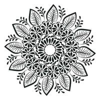 Mandala the swirls for printable vector