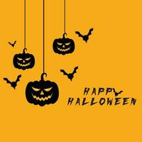 halloween background with pumpkin design vector