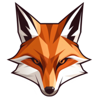 cartoon fox ai generative png