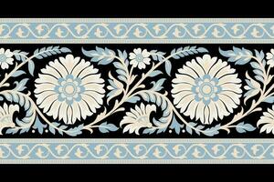 Botanical Seamless. Background Seamless Pattern Geometric Ethnic pattern design  for background, carpet, wallpaper, clothing, wrapping, Batik, fabric, printing textile illustration. vector