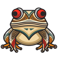 cartoon frog ai generative png